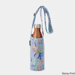 Travelon Packable Water Bottle Tote 6 Travelon Packable Water Bottle Tote -CampMate Shop Packable Water Bottle Tote Stamp Print