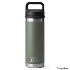 YETI Rambler 18 Oz. Stainless Steel Vacuum Insulated Bottle W/ Chug Cap 12 YETI Rambler 18 Oz. Stainless Steel Vacuum Insulated Bottle W/ Chug Cap -CampMate Shop Rambler 18oz SS Vac Ins Bottle Chug Cap Camp Green