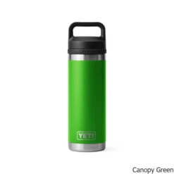 YETI Rambler 18 Oz. Stainless Steel Vacuum Insulated Bottle W/ Chug Cap 15 YETI Rambler 18 Oz. Stainless Steel Vacuum Insulated Bottle W/ Chug Cap -CampMate Shop Rambler 18oz SS Vac Ins Bottle Chug Cap Canopy Green