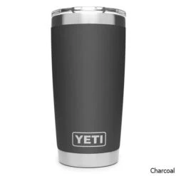 YETI Rambler 20 Oz. Stainless Steel Vacuum Insulated Tumbler W/ MagSlider Lid -CampMate Shop Rambler 20oz SS Vac Ins Tumbler w MagSlider Lid Charcoal