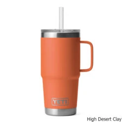 YETI Rambler 25 Oz. Stainless Steel Vacuum Insulated Mug W/ Straw Lid 15 YETI Rambler 25 Oz. Stainless Steel Vacuum Insulated Mug W/ Straw Lid -CampMate Shop Rambler 25oz SS Vac Ins Mug w Straw Lid High Desert