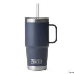 YETI Rambler 25 Oz. Stainless Steel Vacuum Insulated Mug W/ Straw Lid 17 YETI Rambler 25 Oz. Stainless Steel Vacuum Insulated Mug W/ Straw Lid -CampMate Shop Rambler 25oz SS Vac Ins Mug w Straw Lid Navy