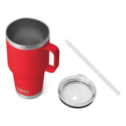YETI Rambler 25 Oz. Stainless Steel Vacuum Insulated Mug W/ Straw Lid 12 YETI Rambler 25 Oz. Stainless Steel Vacuum Insulated Mug W/ Straw Lid -CampMate Shop Rambler 25oz SS Vac Ins Mug w Straw Lid RR 3