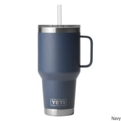 YETI Rambler 35 Oz. Stainless Steel Vacuum Insulated Mug W/ Straw Lid 18 YETI Rambler 35 Oz. Stainless Steel Vacuum Insulated Mug W/ Straw Lid -CampMate Shop Rambler 35oz SS Vac Ins Mug Straw Lid Navy