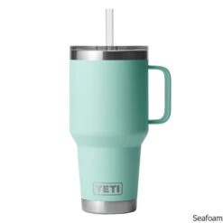YETI Rambler 35 Oz. Stainless Steel Vacuum Insulated Mug W/ Straw Lid 19 YETI Rambler 35 Oz. Stainless Steel Vacuum Insulated Mug W/ Straw Lid -CampMate Shop Rambler 35oz SS Vac Ins Mug Straw Lid Seafoam
