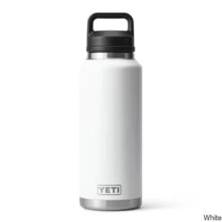 YETI Rambler 46 Oz. Stainless Steel Vacuum Insulated Bottle W/ Chug Cap -CampMate Shop Rambler 46oz SS Vac Ins Bottle Chug Cap White