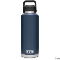 YETI Rambler 46 Oz. Stainless Steel Vacuum Insulated Bottle W/ Chug Cap -CampMate Shop Rambler 46oz SS Vac Ins Bottle w Chug Cap Navy