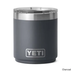 YETI Rambler Lowball 10 Oz. Stainless Steel Vacuum Insulated Tumbler W/ MagSlider Lid -CampMate Shop Rambler Lowball 10oz SS Vac Ins Tumbler MagSlider Lid Charcoal