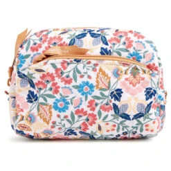 Vera Bradley Recycled Cotton Medium Cosmetic Bag