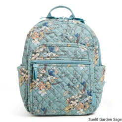 Vera Bradley Recycled Cotton Small 9 Liter Backpack 9 Vera Bradley Recycled Cotton Small 9 Liter Backpack -CampMate Shop Recycled Cotton Small 9 Liter Backpack Sunlit Sage