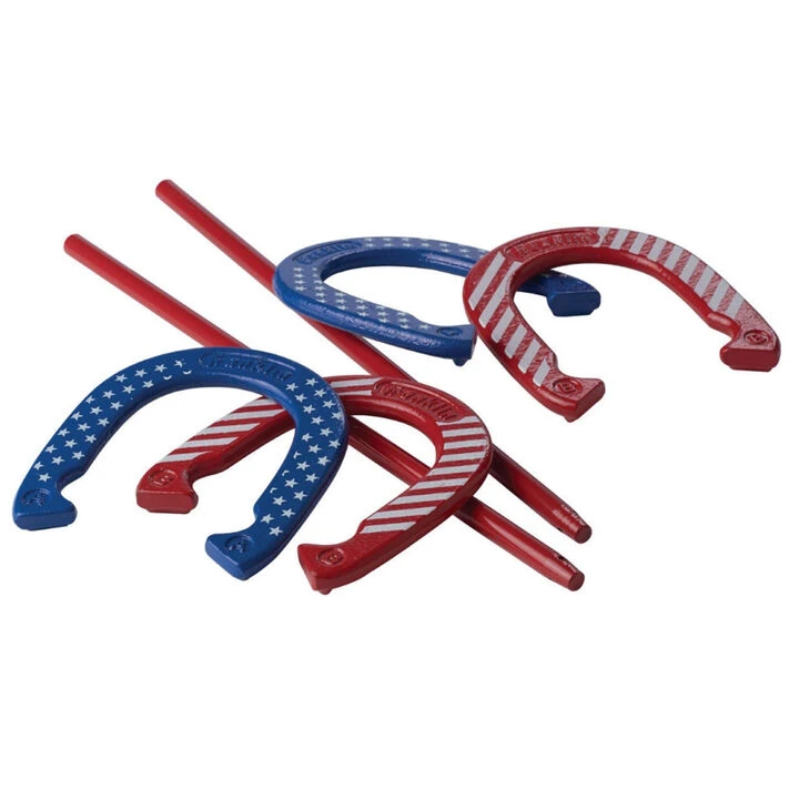 Franklin Sports Red White & Blue Horeshoe Set 2 Franklin Sports Red White & Blue Horeshoe Set - Image 2