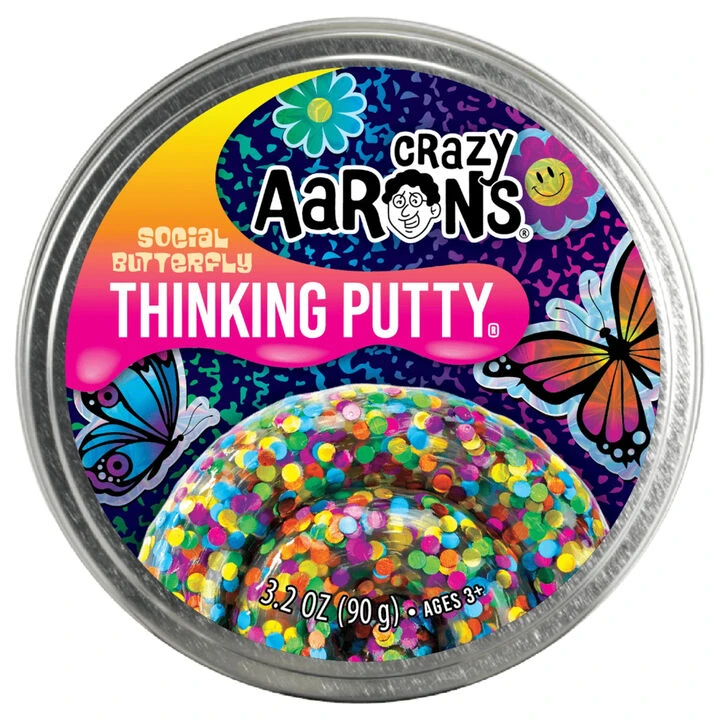 Crazy Aaron's Social Butterfly Thinking Putty - 3.2 Oz. 1 Crazy Aaron's Social Butterfly Thinking Putty - 3.2 Oz.