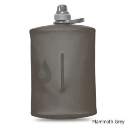 HydraPak Stow 1 Liter Collapsible Water Bottle -CampMate Shop Stow 1L Collapsible Water Bottle Grey