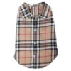 The Worthy Dog Tan Plaid Dog Shirt
