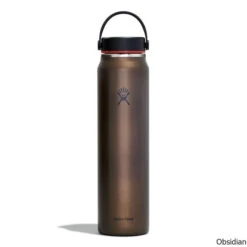 Hydro Flask Trail Series 40 Oz. Wide Mouth Lightweight Insulated Bottle -CampMate Shop Trail Series 40oz WM Lightweight Ins Bottle Obsidian