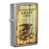 Zippo U.S. Army Street Chrome Windproof Lighter