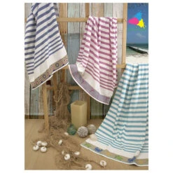 A To Z Towels Vanguard Beach Towel -CampMate Shop Vanguard Turquoise Oceanic Beach Towel 3
