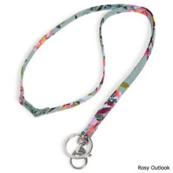 Vera Bradley Recycled Cotton Breakaway Lanyard 5 Vera Bradley Recycled Cotton Breakaway Lanyard -CampMate Shop VeraBradley VER28151 12199 RosyOutlookTxt