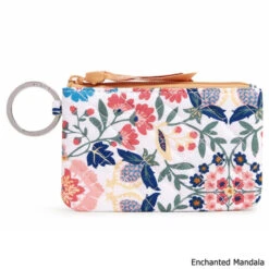 Vera Bradley Recycled Cotton Zip ID Case 11 Vera Bradley Recycled Cotton Zip ID Case -CampMate Shop VeraBradley VER28426 16152 EnchantedMandala