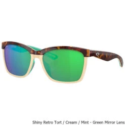 Costa Del Mar Women's Anaa Plastic Lens Polarized Sunglasses -CampMate Shop Womens Anaa Plastic Lens Polarized Sunglasses Retro Tort Green