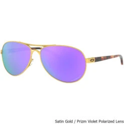 Oakley Women's Feedback Prizm Polarized Sunglasses 8 Oakley Women's Feedback Prizm Polarized Sunglasses -CampMate Shop Womens Feedback Prizm Polarized Sunglasses Gold Violet