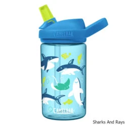 CamelBak Eddy+ Kids W/ Tritan Renew 14 Oz. Bottle -CampMate Shop eddy Plus Kids w Tritan Renew 14oz Bottle Sharks
